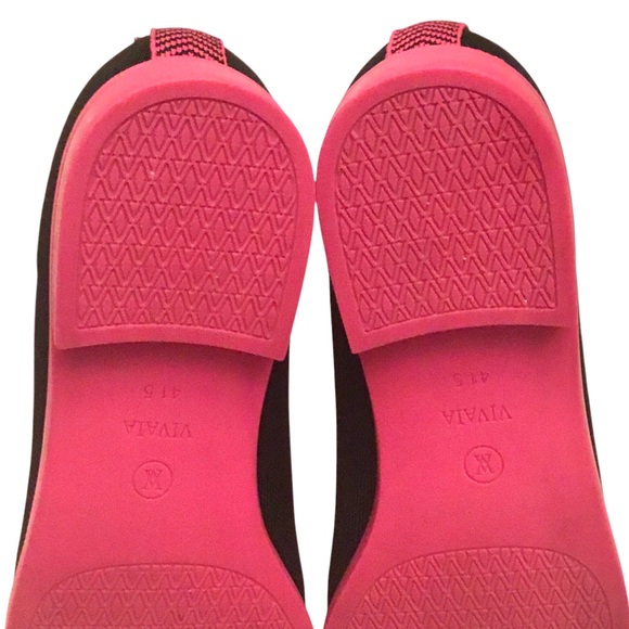 Vivaia Ryan Pro Knit Chelsea Ankle Boot Black Pink Soles Size-41.5/10 - Picture 12 of 14